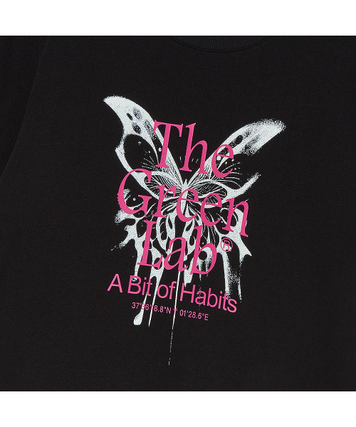 THE GREEN LAB（ザグリーンラボ）の「バタフライグラフィック半袖Tシャツ[ブラック]（Tシャツ/カットソー・レディース・その他・FREE）」の10枚目の写真