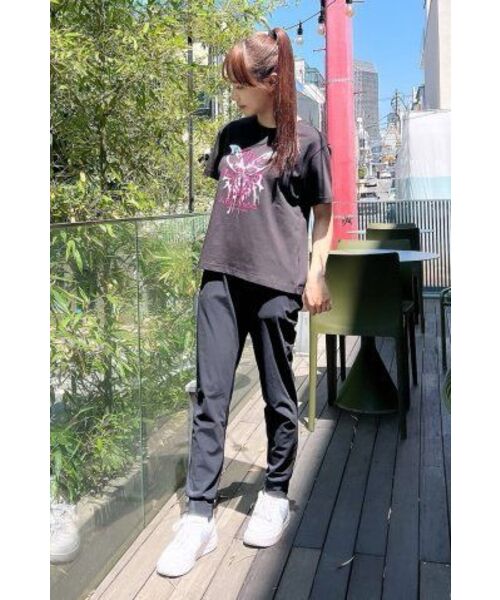 THE GREEN LAB（ザグリーンラボ）の「バタフライグラフィック半袖Tシャツ[ブラック]（Tシャツ/カットソー・レディース・その他・FREE）」の15枚目の写真