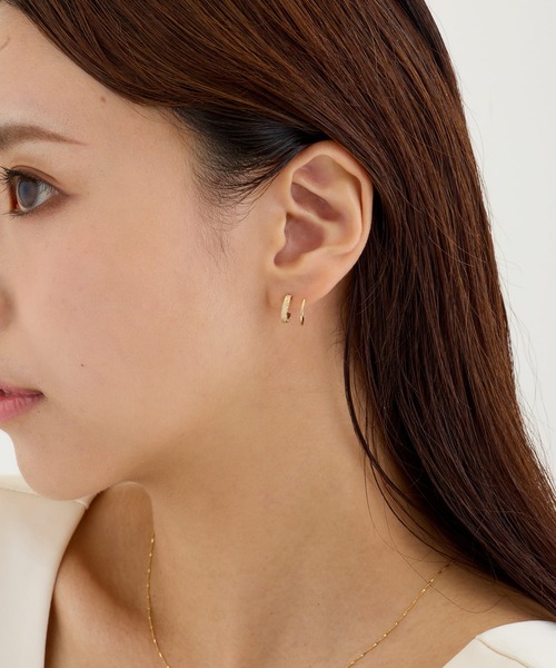CALIN　STANDARD（カリンスタンダード）の「◆金属アレルギー対応◆◆made in japan◆スターダスト　カールピアス（ピアス（両耳用）・レディース・ゴールド/シルバー・FREE）」の10枚目の写真