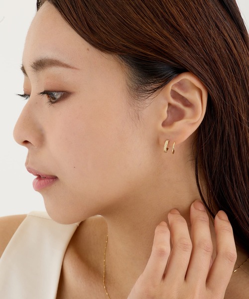 CALIN　STANDARD（カリンスタンダード）の「◆金属アレルギー対応◆◆made in japan◆スターダスト　カールピアス（ピアス（両耳用）・レディース・ゴールド/シルバー・FREE）」の11枚目の写真