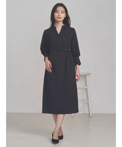 TONAL（トーナル）の「マルチセットスキッパーIラインワンピース（ワンピース・レディース・ベージュ/チャコールグレー/ライトブルー/ネイビー・MEDIUM）」の4枚目の写真