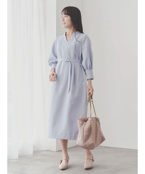 TONAL（トーナル）の「マルチセットスキッパーIラインワンピース（ワンピース・レディース・ベージュ/チャコールグレー/ライトブルー/ネイビー・MEDIUM）」の3枚目の写真