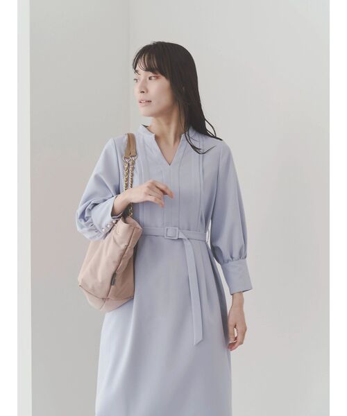 TONAL（トーナル）の「マルチセットスキッパーIラインワンピース（ワンピース・レディース・ベージュ/チャコールグレー/ライトブルー/ネイビー・MEDIUM）」の6枚目の写真