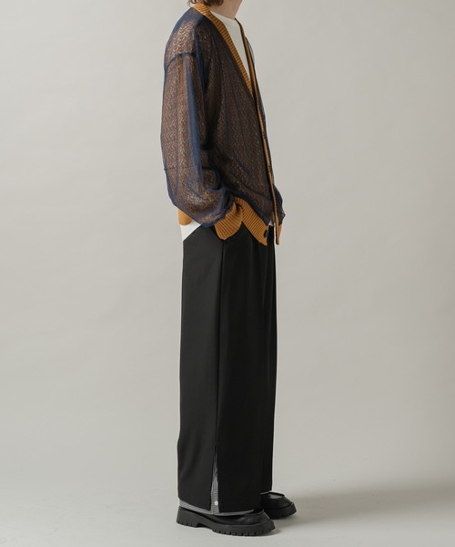 Tulle layered lace cardigan/チュールレイヤードレースカーディガン