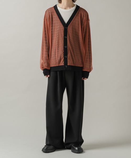 Tulle layered lace cardigan/チュールレイヤードレースカーディガン