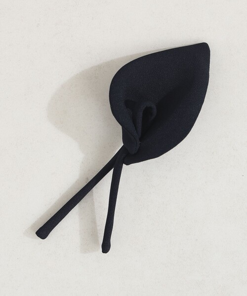 Demi-Luxe BEAMS（デミルクス ビームス）の「【セレモニー・フォーマル】カラー リリーハーフ コート＊（ノーカラーコート・レディース・ネイビー/オフホワイト・36/38）」の17枚目の写真