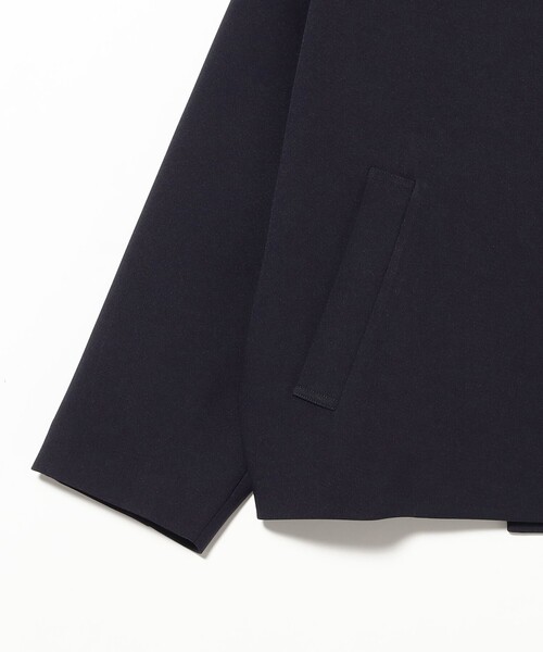 Demi-Luxe BEAMS（デミルクス ビームス）の「【セレモニー・フォーマル】カラー リリーハーフ コート＊（ノーカラーコート・レディース・ネイビー/オフホワイト・36/38）」の7枚目の写真