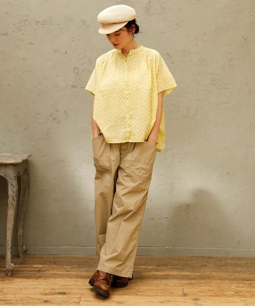 Brocante（ブロカント）の「[Brocante / ブロカント] 高密度ウェザー デフォルメエペパンツ（その他パンツ・レディース・ベージュ/ブラック・2）」の3枚目の写真