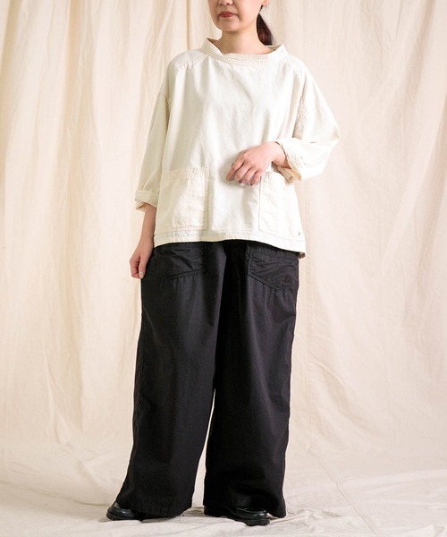 Brocante（ブロカント）の「[Brocante / ブロカント] 高密度ウェザー デフォルメエペパンツ（その他パンツ・レディース・ベージュ/ブラック・2）」の14枚目の写真