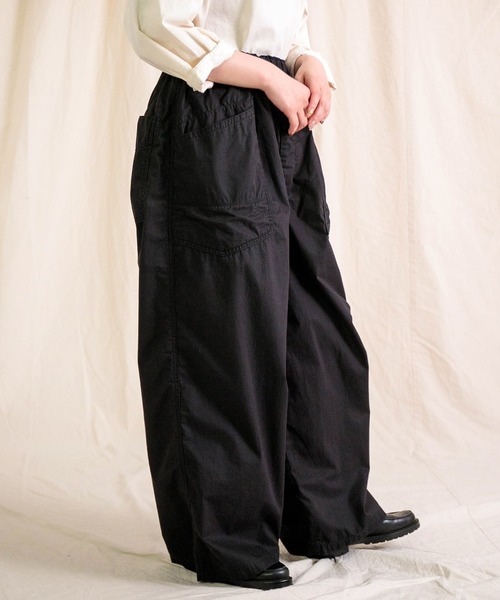 Brocante（ブロカント）の「[Brocante / ブロカント] 高密度ウェザー デフォルメエペパンツ（その他パンツ・レディース・ベージュ/ブラック・2）」の13枚目の写真