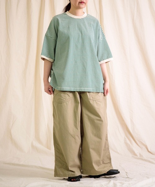 Brocante / ブロカント] 高密度ウェザー デフォルメエペパンツ
