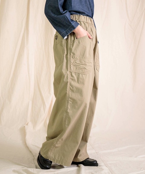 Brocante（ブロカント）の「[Brocante / ブロカント] 高密度ウェザー デフォルメエペパンツ（その他パンツ・レディース・ベージュ/ブラック・2）」の5枚目の写真