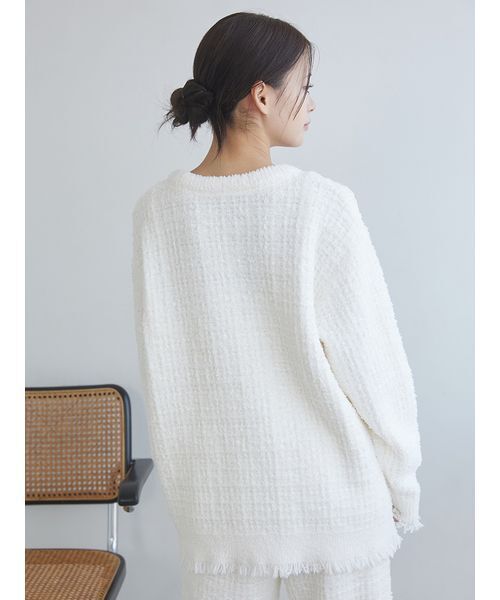 セール】【JOEL ROBUCHON】ツイードモコプルオーバー（ルームウェア