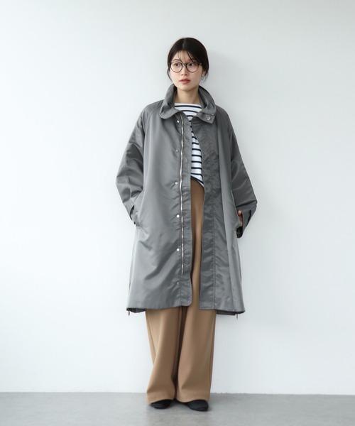 upperhights(アッパーハイツ)の「THE U-BENCH LIGHT スタンドネックコート【upper hights /アッパーハイツ】(その他アウター・レディース・グレー・34)」の2枚目の写真