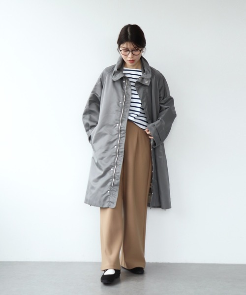 upperhights(アッパーハイツ)の「THE U-BENCH LIGHT スタンドネックコート【upper hights /アッパーハイツ】(その他アウター・レディース・グレー・34)」の3枚目の写真