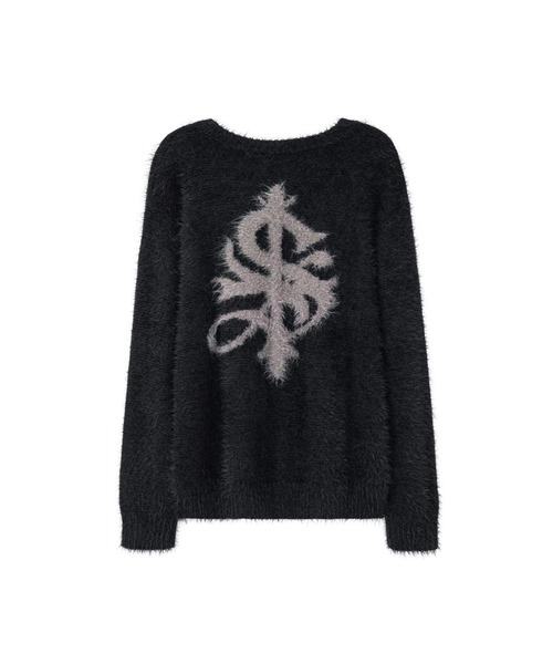 SUPPLIER(サプライヤー)の「ニット|Cross Shaggy Knit|SUPPLIER(ニット/セーター・メンズ・ブラック/ピンク・SMALL/MEDIUM/LARGE/X-LARGE)」の1枚目の写真