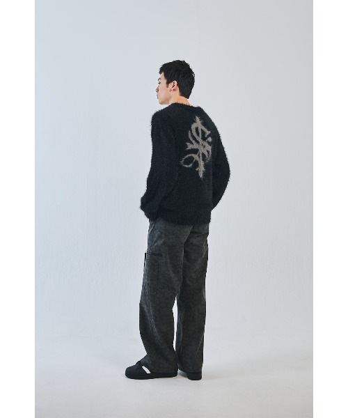 SUPPLIER(サプライヤー)の「ニット|Cross Shaggy Knit|SUPPLIER(ニット/セーター・メンズ・ブラック/ピンク・SMALL/MEDIUM/LARGE/X-LARGE)」の4枚目の写真
