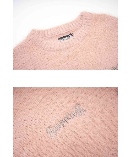 SUPPLIER(サプライヤー)の「ニット|Cross Shaggy Knit|SUPPLIER(ニット/セーター・メンズ・ブラック/ピンク・SMALL/MEDIUM/LARGE/X-LARGE)」の19枚目の写真