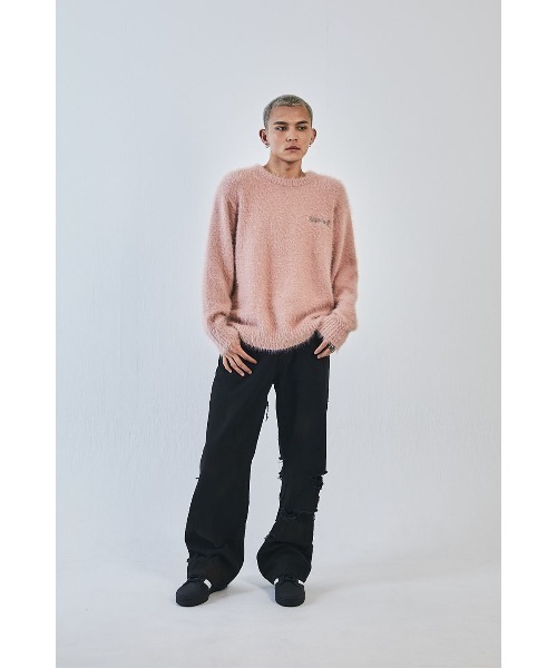 SUPPLIER(サプライヤー)の「ニット|Cross Shaggy Knit|SUPPLIER(ニット/セーター・メンズ・ブラック/ピンク・SMALL/MEDIUM/LARGE/X-LARGE)」の12枚目の写真