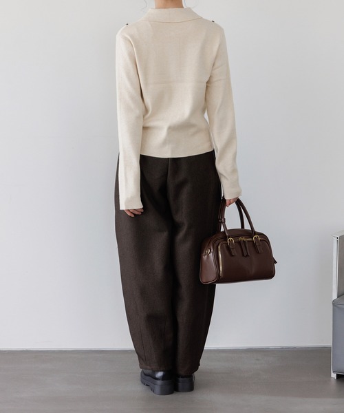 Dita Muaj.（ディータムアージュ）の「ヘザーエステルツイルコクーンパンツ（その他パンツ・レディース・ブラック/ブラウン・FREE）」の10枚目の写真