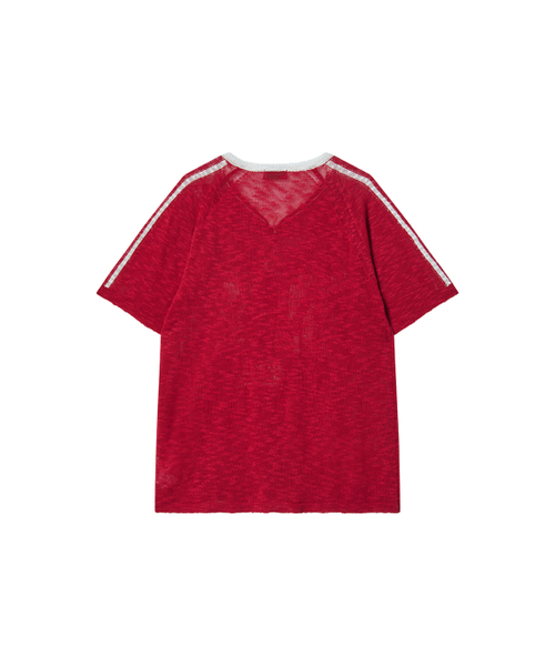NYXX(エヌワイエックスエックス)の「NY FLAG V-NECK KNIT RED(Tシャツ/カットソー・レディース・その他・F)」の3枚目の写真
