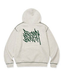 TAG APPLIQUE HOODIE - OATMEAL