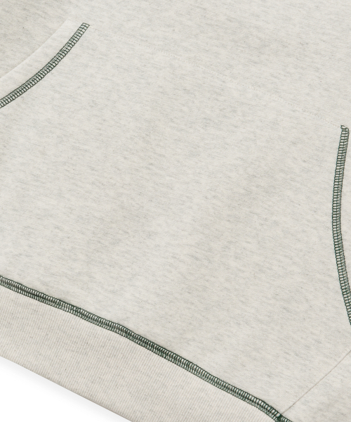 BROWNBREATH（ブラウンブレス）の「TAG APPLIQUE HOODIE - OATMEAL（パーカー・レディース・その他・SMALL/MEDIUM/LARGE/X-LARGE）」の7枚目の写真