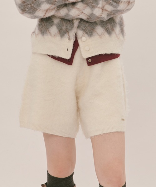 short knit pants / ショートニットパンツ（その他パンツ）｜loin nuit