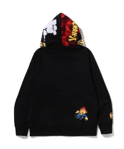 A BATHING APE（アベイシングエイプ）の「BAPEMAN-X FULL ZIP HOODIE（パーカー・メンズ・グレー/ブラック・LARGE/SMALL/XX-LARGE/MEDIUM/X-LARGE/XXX-LARGE）」の11枚目の写真