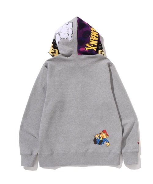 A BATHING APE（アベイシングエイプ）の「BAPEMAN-X FULL ZIP HOODIE（パーカー・メンズ・グレー/ブラック・LARGE/SMALL/XX-LARGE/MEDIUM/X-LARGE/XXX-LARGE）」の12枚目の写真