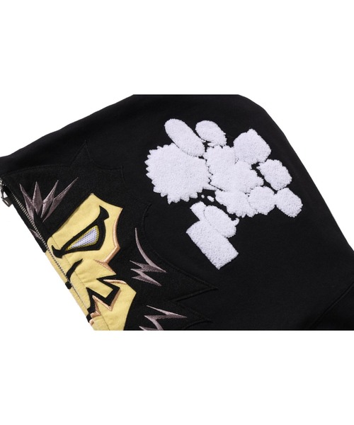 A BATHING APE（アベイシングエイプ）の「BAPEMAN-X FULL ZIP HOODIE（パーカー・メンズ・グレー/ブラック・LARGE/SMALL/XX-LARGE/MEDIUM/X-LARGE/XXX-LARGE）」の15枚目の写真