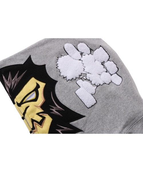 A BATHING APE（アベイシングエイプ）の「BAPEMAN-X FULL ZIP HOODIE（パーカー・メンズ・グレー/ブラック・LARGE/SMALL/XX-LARGE/MEDIUM/X-LARGE/XXX-LARGE）」の16枚目の写真