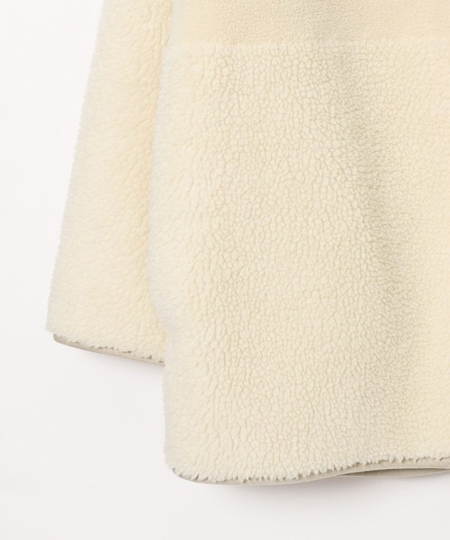 GLOBAL WORK（グローバルワーク）の「MATINEE LINE/リバーシブルボア切り替えジャケット/606804（テーラードジャケット・レディース・ブラウン系その他6/オフホワイト・LARGE/MEDIUM）」の11枚目の写真