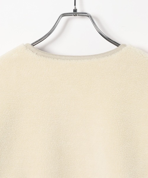 GLOBAL WORK（グローバルワーク）の「MATINEE LINE/リバーシブルボア切り替えジャケット/606804（テーラードジャケット・レディース・ブラウン系その他6/オフホワイト・LARGE/MEDIUM）」の12枚目の写真