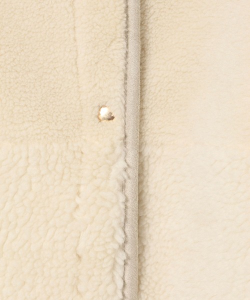 GLOBAL WORK（グローバルワーク）の「MATINEE LINE/リバーシブルボア切り替えジャケット/606804（テーラードジャケット・レディース・ブラウン系その他6/オフホワイト・LARGE/MEDIUM）」の13枚目の写真