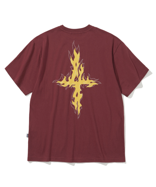 NOT4NERD(ノットフォーナード)の「Flame 4 Symbol T-Shirts - Red(Tシャツ/カットソー・レディース・その他・MEDIUM/LARGE/X-LARGE)」の1枚目の写真