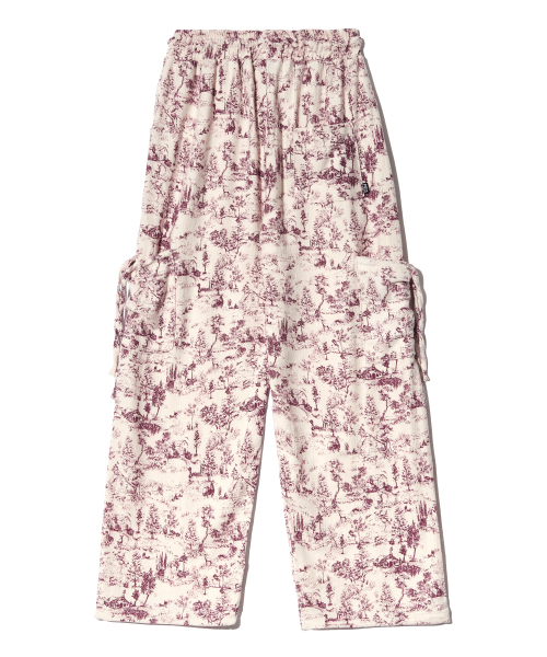 PIECEMAKER（ピースメーカー）の「PATTERN CARGO PANTS (WINE)（その他パンツ・レディース・その他・FREE）」の2枚目の写真
