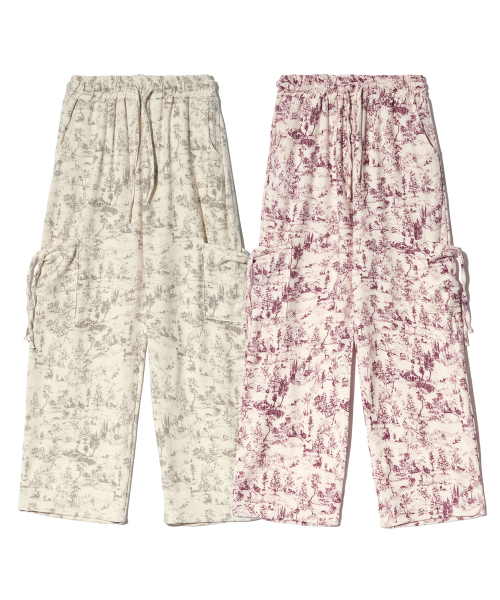 PIECEMAKER（ピースメーカー）の「PATTERN CARGO PANTS (WINE)（その他パンツ・レディース・その他・FREE）」の6枚目の写真
