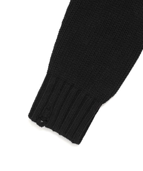 Cavish(カビシ)の「W DAMAGED STAR KNIT CREWNECK BLACK(CV2DFFK601A)(ニット/セーター・レディース・ブラック・MEDIUM/LARGE)」の6枚目の写真