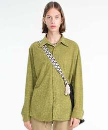 THE GREATEST（ザ　グレイテスト）の「GREEN Suede Shirts（シャツ/ブラウス）」