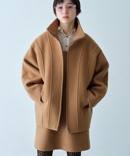 セール】wool volume short coat(その他アウター)|CODE A(コード セール】wool volume short coat(その他アウター)|CODE A(コード