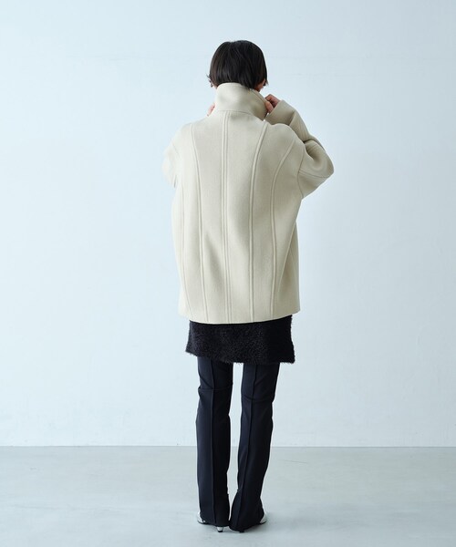 CODE A（コードエー）の「wool volume short coat（その他アウター・レディース・キャメル/アイボリー・00）」の12枚目の写真