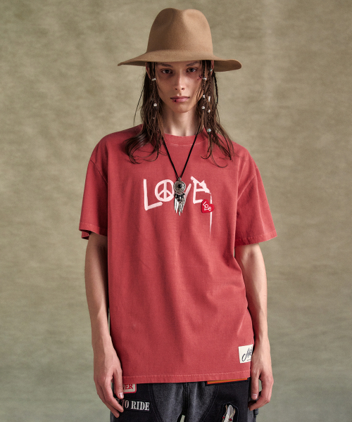 ADSB ANDERSSON BELL(アンダースンベル)の「ユニセックスラブTシャツ atb1252u(RED)(Tシャツ/カットソー・レディース・その他・LARGE)」の1枚目の写真