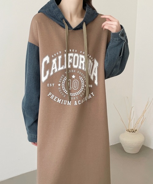 BURBERRY GOLF 切り替えし スウェットワンピ 日本製 N2013 BURBERRY