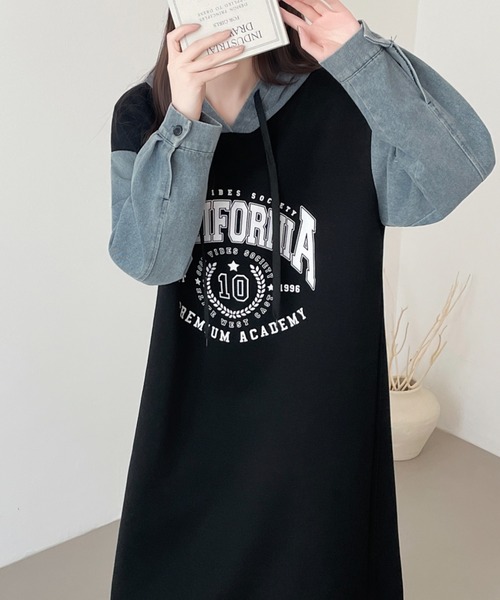 BURBERRY GOLF 切り替えし スウェットワンピ 日本製 N2013 BURBERRY