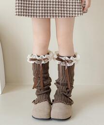 WEGO | WEGO/レースリブニットレッグカバー(レッグウォーマー)