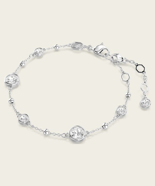 SWAROVSKI（スワロフスキー）の「【公式】【スワロフスキー】Imber ブレスレット, ラウンドカット, ホワイト, ロジウム・プレーティング（ブレスレット・レディース・ホワイト・M）」の3枚目の写真
