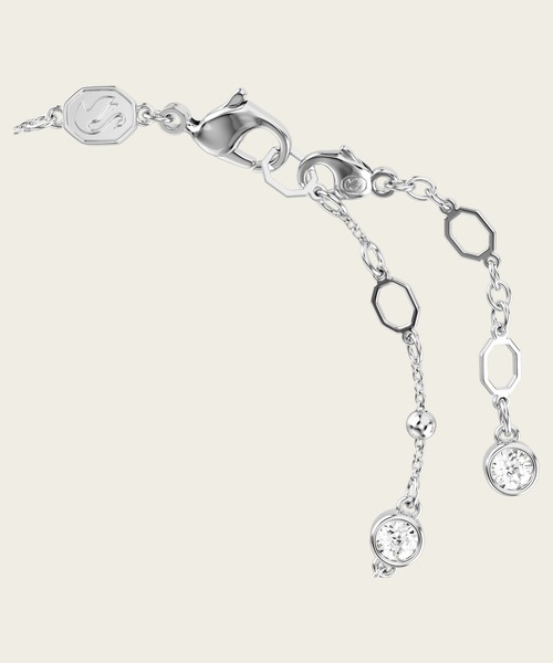 SWAROVSKI（スワロフスキー）の「【公式】【スワロフスキー】Imber ブレスレット, ラウンドカット, ホワイト, ロジウム・プレーティング（ブレスレット・レディース・ホワイト・M）」の4枚目の写真