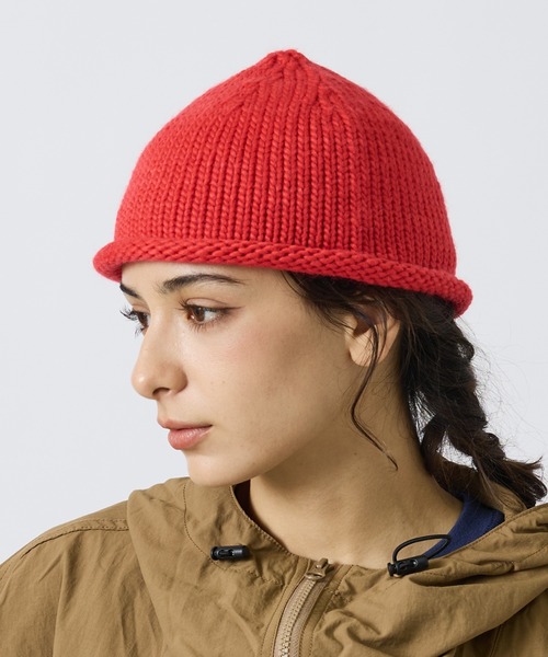 POLeR(ポーラー)の「【POLER / ポーラー】ROLL UP BEANIE / ロールアップビーニー(ニットキャップ/ビーニー・メンズ・ブラック/チャコールグレー/ダークブラウン/レッド・フリー)」の11枚目の写真