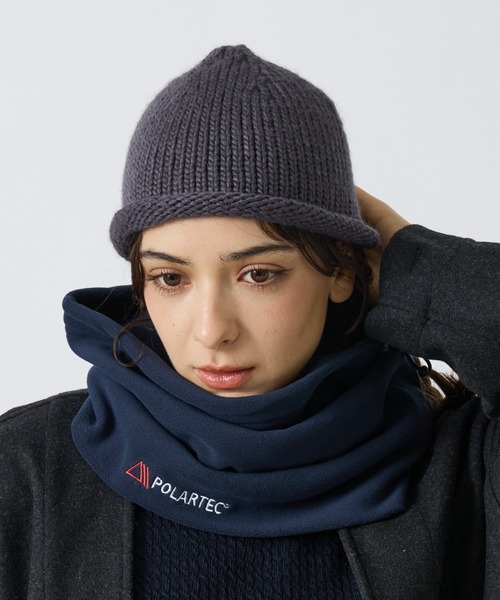 POLeR(ポーラー)の「【POLER / ポーラー】ROLL UP BEANIE / ロールアップビーニー(ニットキャップ/ビーニー・メンズ・ブラック/チャコールグレー/ダークブラウン/レッド・フリー)」の12枚目の写真